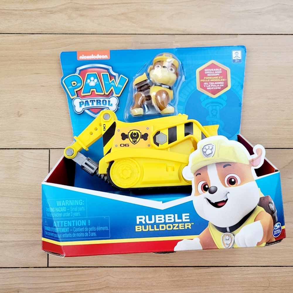 Paw Patrol Rubble Bulldozer Vehicle & Figure